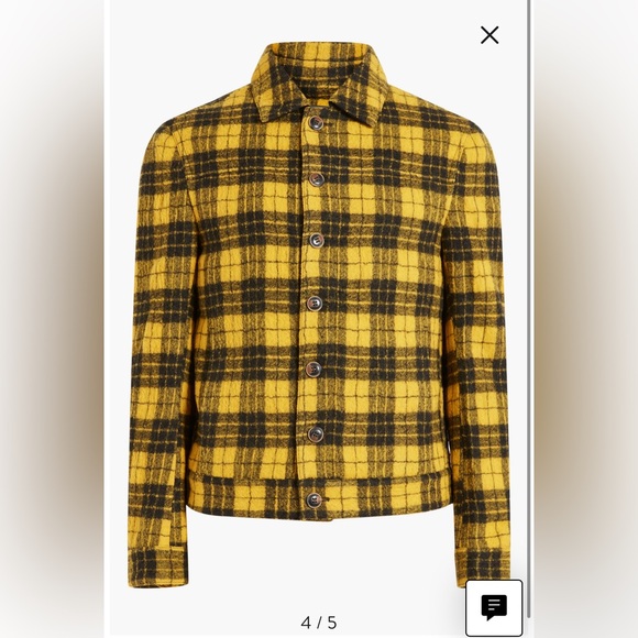 John Varvatos Searcy Plaid Blouson Wool Jacket. Size EU 50 USA 40 medium - Picture 11 of 15